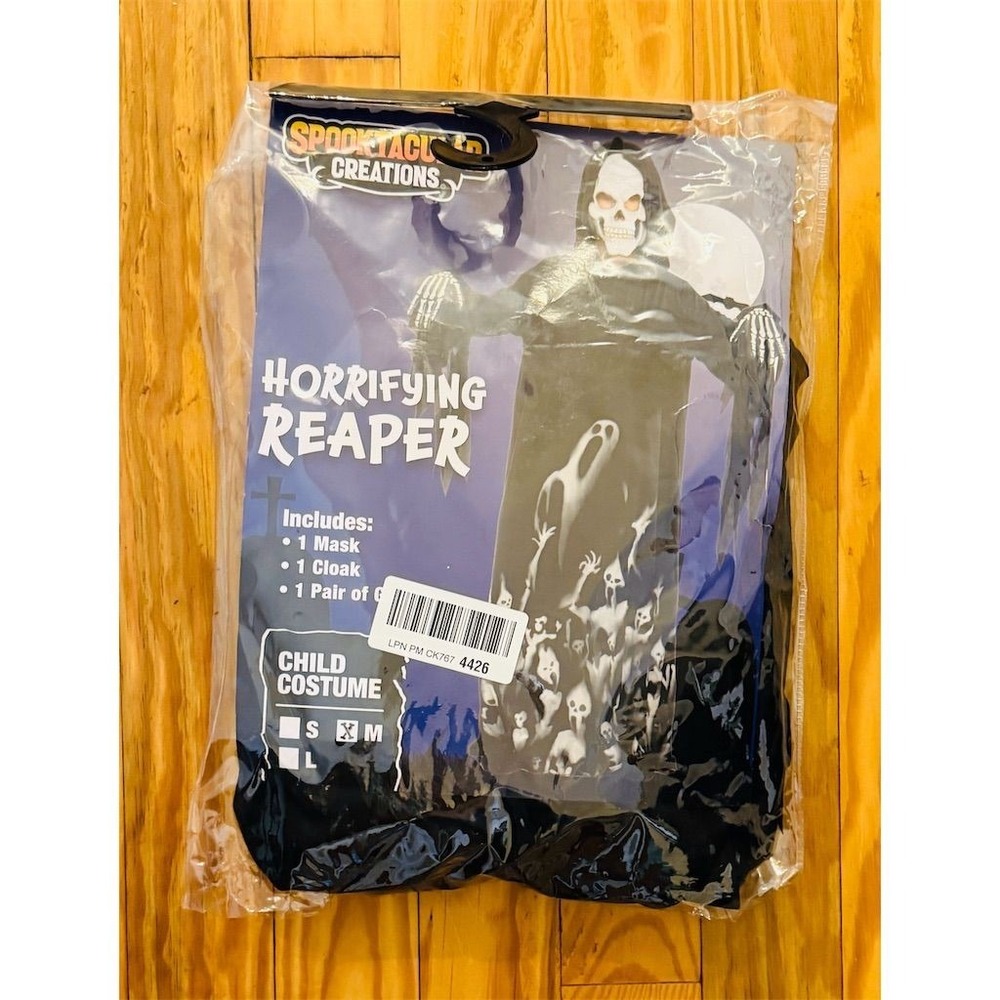 Spooktacular Creations Grim Reaper Costume M Halloween cosplay‎ glow in the dark